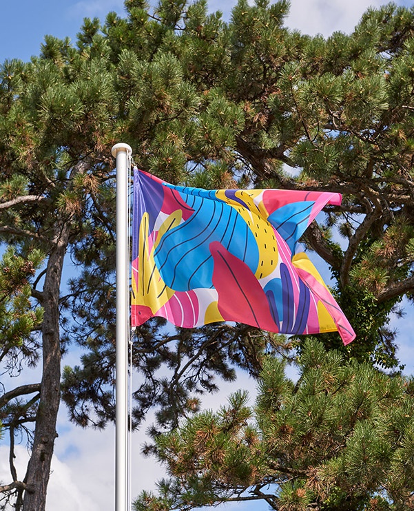 Postfossil Flag for the Earth by Carolina Martinez