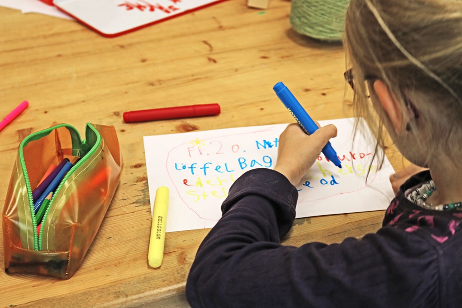 Artists in Residence an Schulen, writing